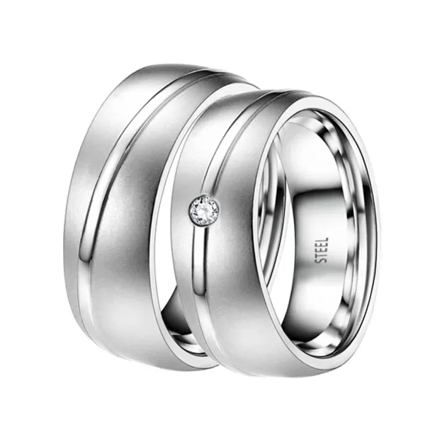 Oceľové snubné prstene ST-88058