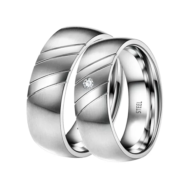 Oceľové snubné prstene ST-88051