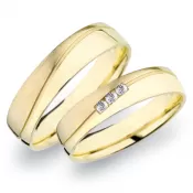 Snubné prstene zo žltého zlata SP-281