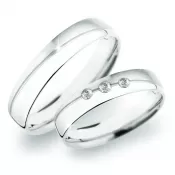 SP-283 Snubné prstene z bieleho zlata SP-283B
