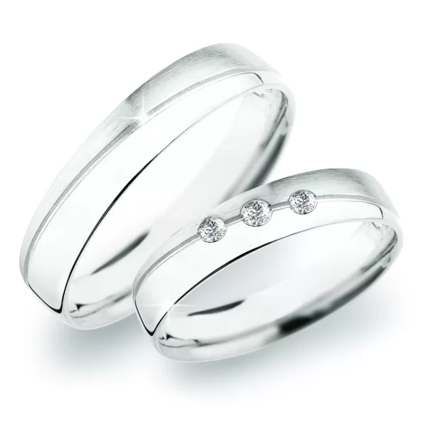 SP-283 Snubné prstene z bieleho zlata SP-283B