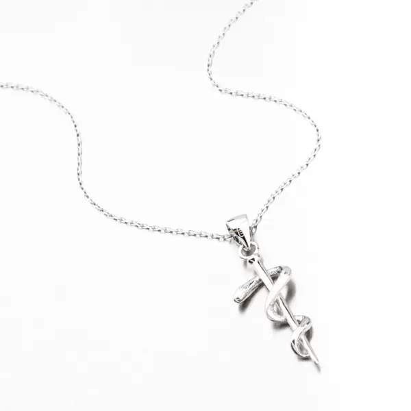 Strieborný náhrdelník s hadom SST-151152