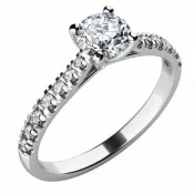 Zásnubný prsteň so zirkónmi ZP-10759-ZIR