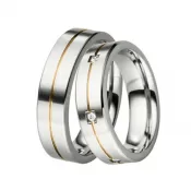 Titánové snubné prstene TR-88024