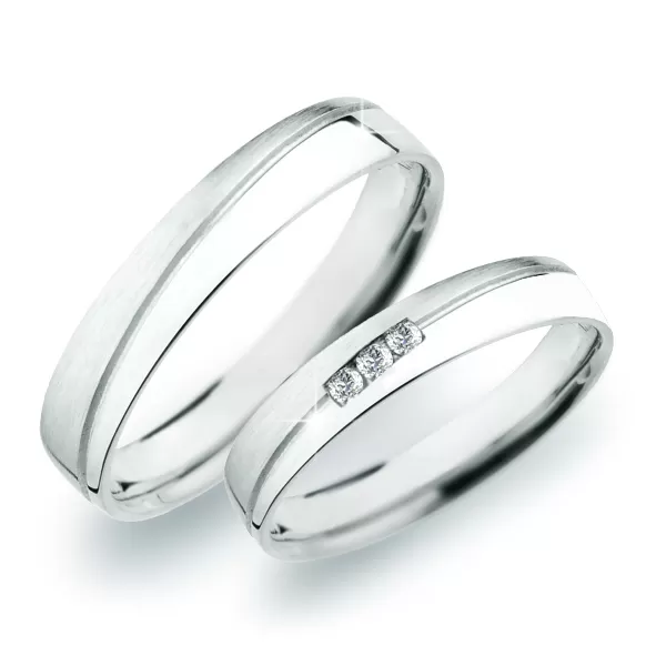 SP-279 Snubné prstene z bieleho zlata SP-279B