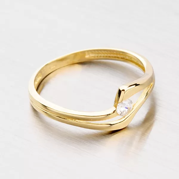 Elegantný zlatý prsteň 451p-115047