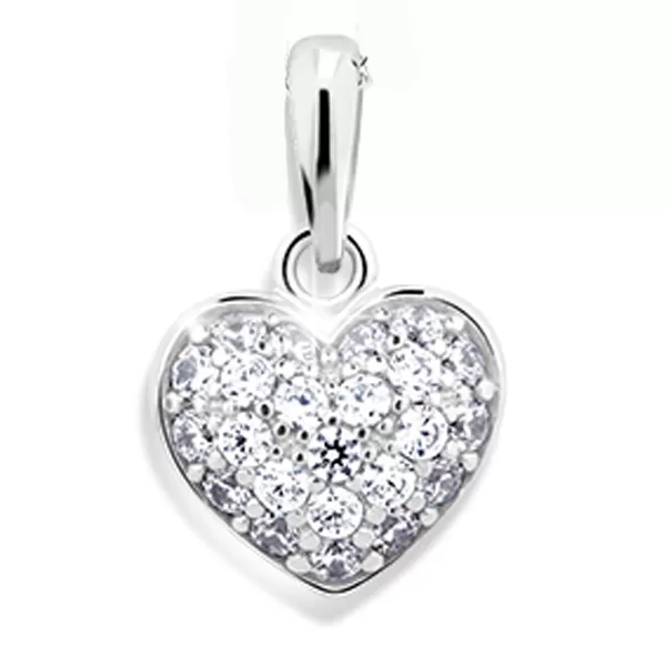 Zlatý prívesok srdca DZ2409W