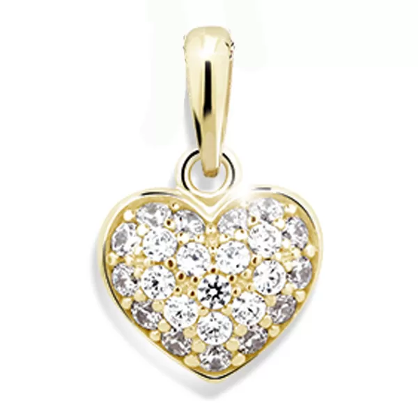 Srdce so zirkónmi DZ2409Y