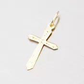Zlatý gravírovaný krížik 322-0100