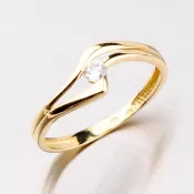 Elegantný zlatý prsteň 451p-115047