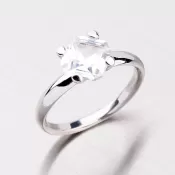 Prsteň z bieleho zlata s výrazným zirkónom GZ2269B