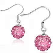 Oceľové náušnice s kryštálmi GEEZ041