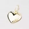 Zlaté srdce s gravírovaním ruky 322p-131016