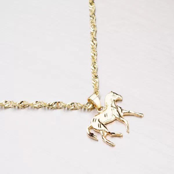 Zlatý prívesok - kôň 43-21176