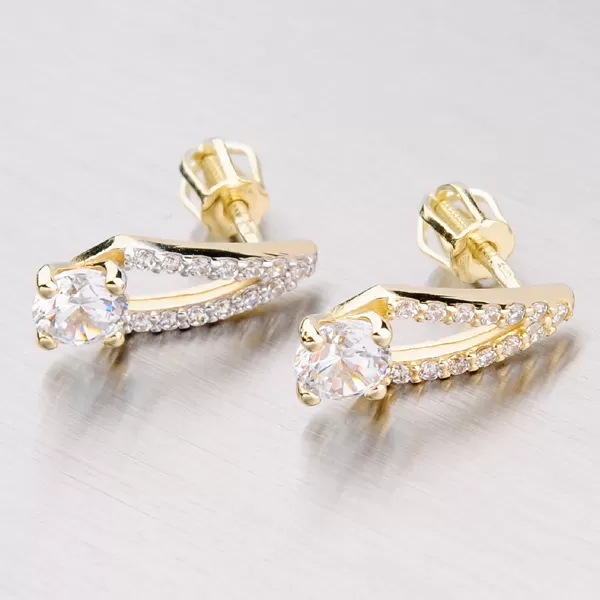 Zlaté visiace náušnice GZ2540Z