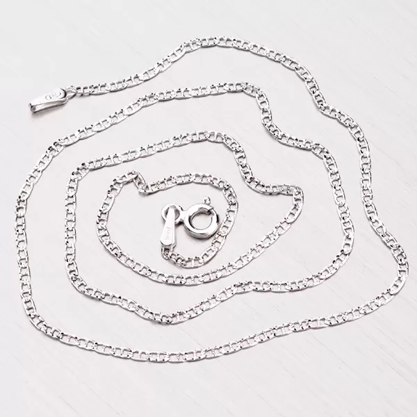 Gravírovaná strieborná retiazka CHRS-10-040-PAVE2L