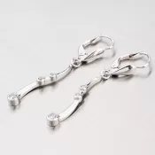 Náušnice s bieleho zlata GZ1731B