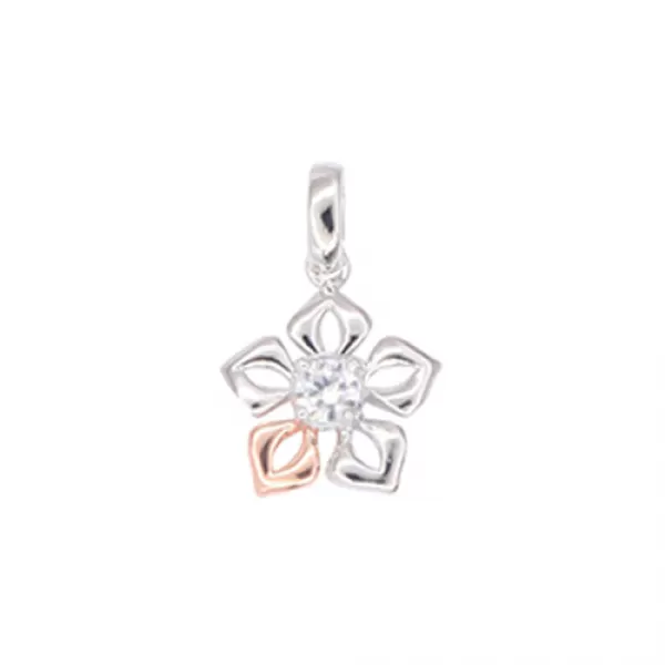 Zlatý prívesok s diamantom - kvetina GKW57513DIA
