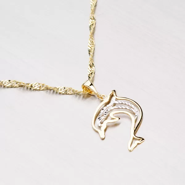 Zlatý prívesok- delfín 43-2186