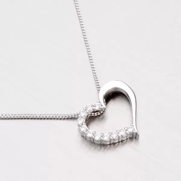 Srdce z bieleho zlata DZ1920B