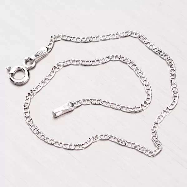 Gravírovaná strieborná retiazka CHRS-10-040-PAVE2L