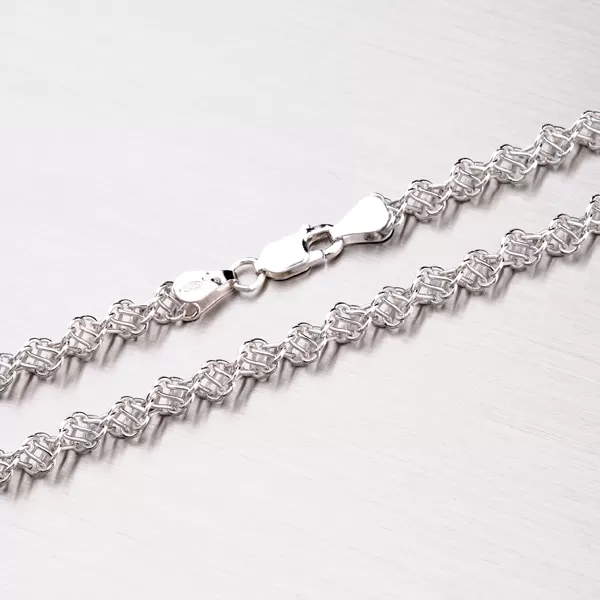 Krútená retiazka zo striebra OTTN-060-Rh