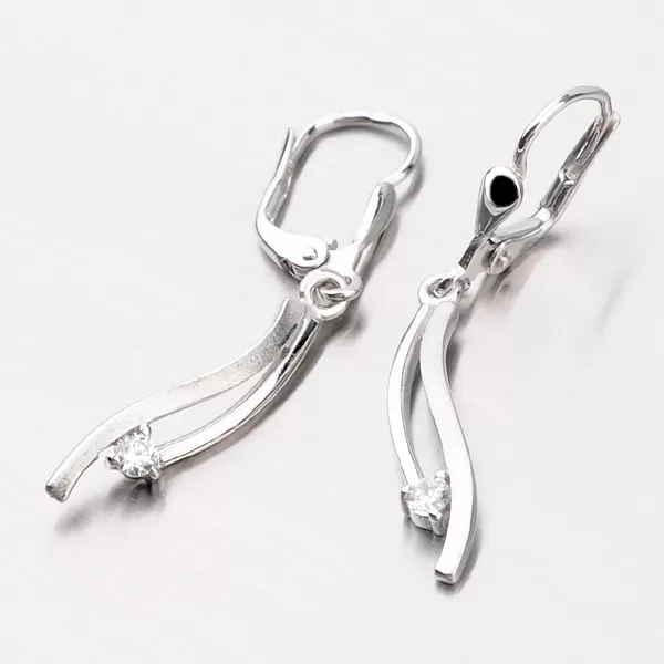 Zlaté visiace náušnice DZ1548B