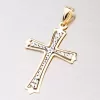 Zlatý gravírovaný krížik 43-2084