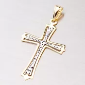 Zlatý gravírovaný krížik 43-2084