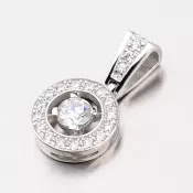 Prívesok z bieleho zlata DZ1978B