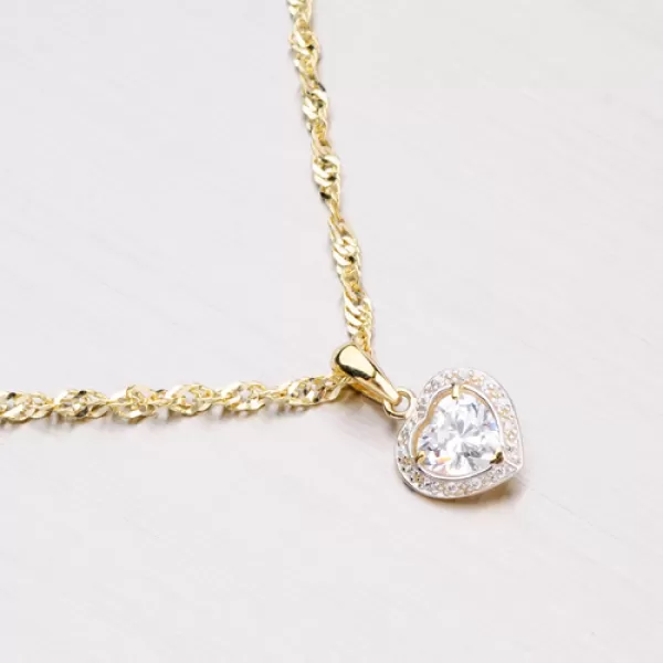 Žiarivý prívesok so zirkónmi DZ1810ZL