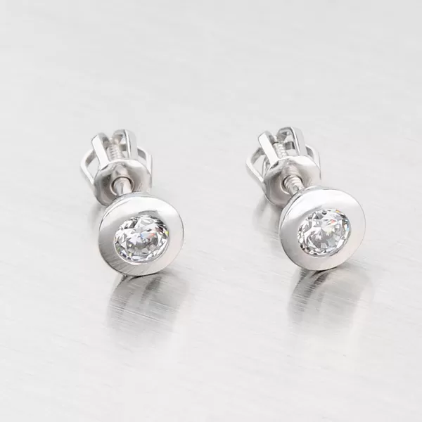 Kôstky z bieleho zlata GZ2293B