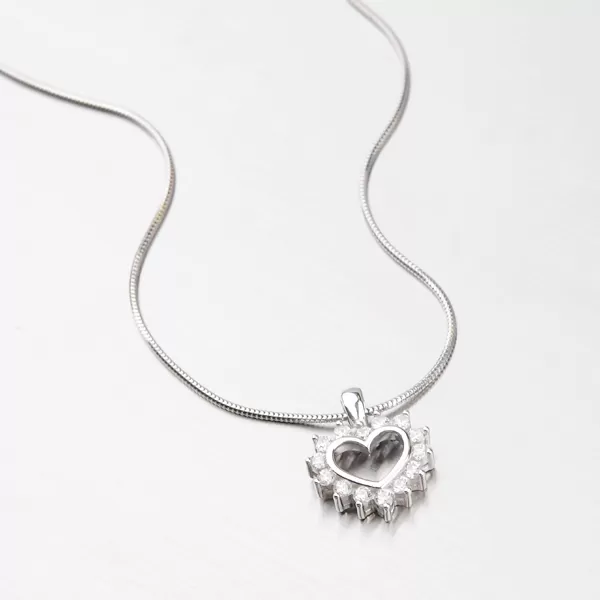 Zlaté srdce so zirkónmi DZ1975B