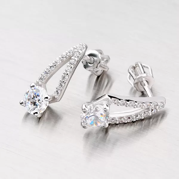 Zlaté visiace náušnice GZ2540B