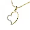 Zlatý prívesok srdca 10948-ZL-ZIR