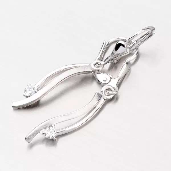 Zlaté visiace náušnice DZ1548B