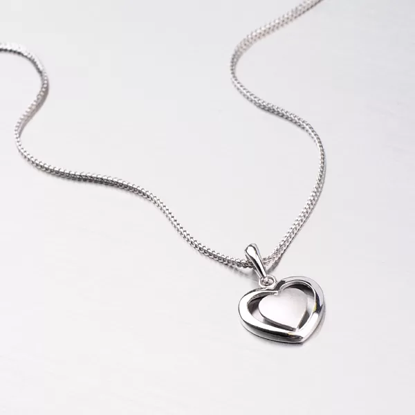 Srdce z bieleho zlata DZ1816B