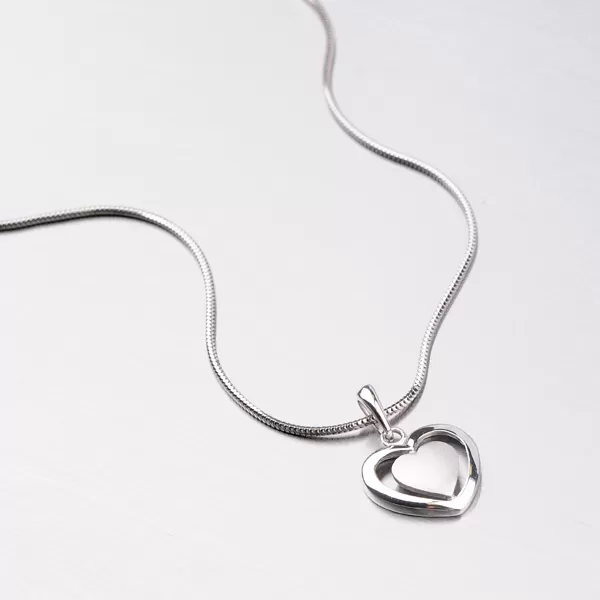 Srdce z bieleho zlata DZ1816B