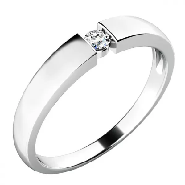 Zásnubný prsteň so zirkónom ZP-10771