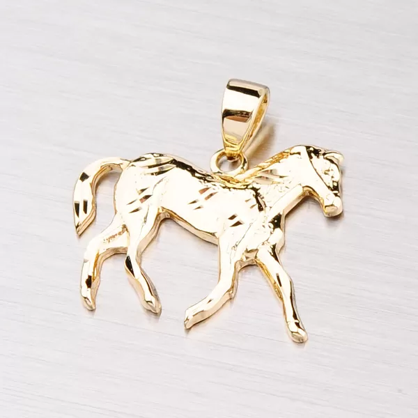 Zlatý prívesok - kôň 43-21176