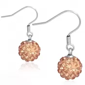 Oceľové náušnice s kryštálmi GEEZ044