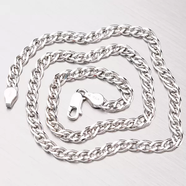 Strieborná retiazka Grand s rhodiovaním CHRS-NONNA-080