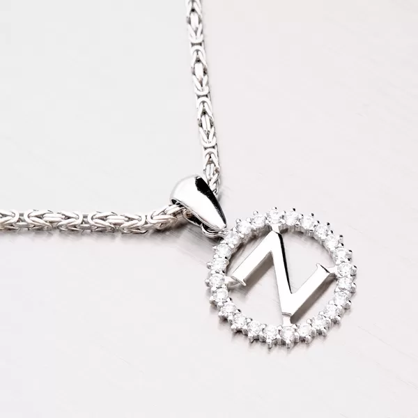 Strieborné písmenko so zirkónmi - Z MPN5192-Z