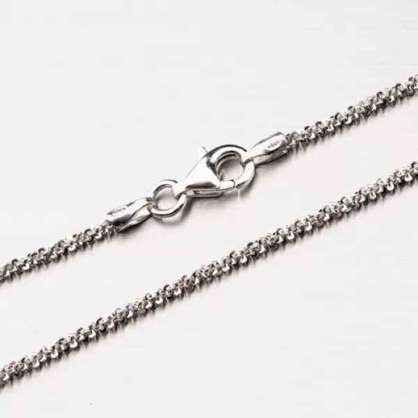 Strieborná retiazka s rhodiovaním CHRS-ROCK-030