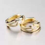 Zlaté kruhy so zirkónom DZ2026-ZL-ZIR