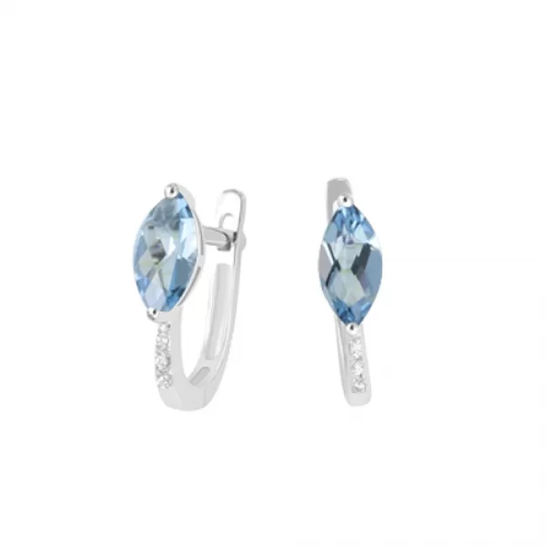 Prsteň s topazom a diamantmi GKW48529TPZ