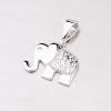 Prívesok so zirkónmi - slon 43-2847