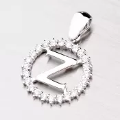 Strieborné písmenko so zirkónmi - Z MPN5192-Z