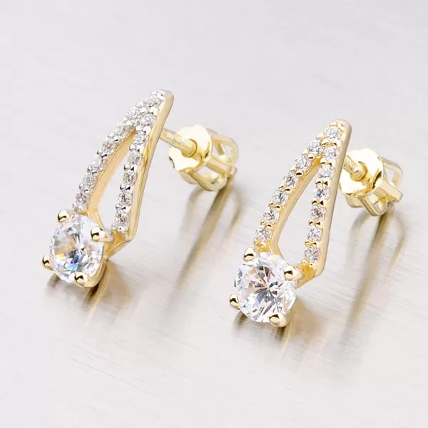 Zlaté visiace náušnice GZ2540Z