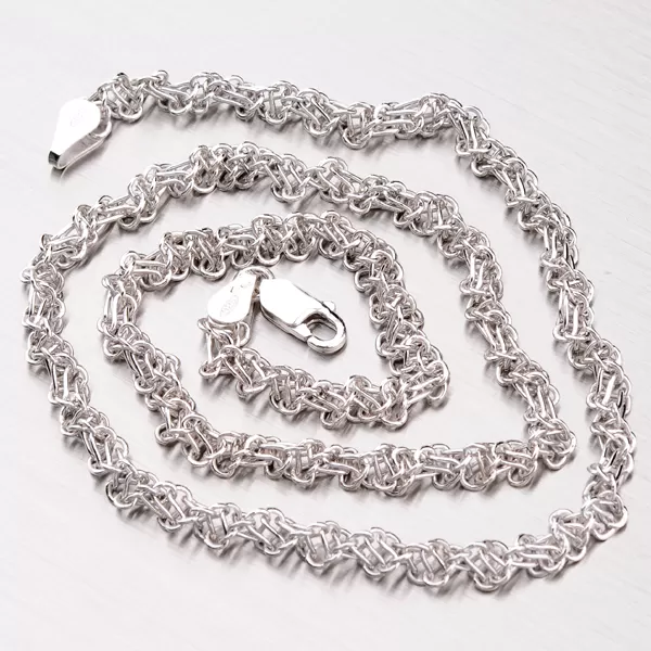 Krútená retiazka zo striebra OTTN-060-Rh